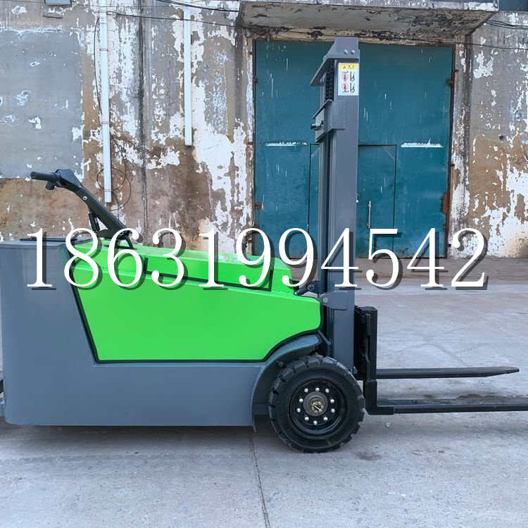 邹平市小型电动叉车1吨2吨步行站驾式电瓶堆高充电装卸车液压升降车铲车